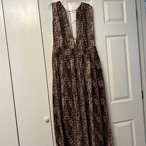Leopard Print Maxi Dress